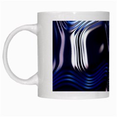 Structure Blue Background White Mugs by Dutashop