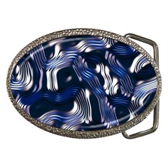 Structure Blue Background Belt Buckles by Dutashop