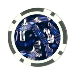 Structure Blue Background Poker Chip Card Guard by Dutashop