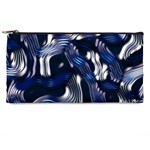 Structure Blue Background Pencil Case Front