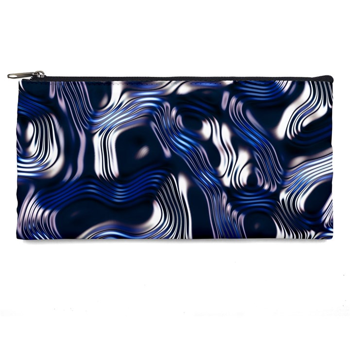 Structure Blue Background Pencil Case