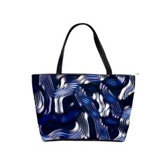 Structure Blue Background Classic Shoulder Handbag by Dutashop