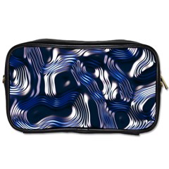 Structure Blue Background Toiletries Bag (two Sides) by Dutashop