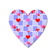 Love Hearts Valentine Decorative Heart Magnet by Dutashop