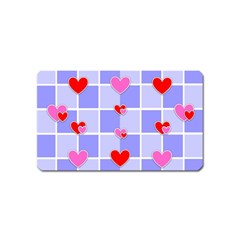 Love Hearts Valentine Decorative Magnet (name Card) by Dutashop