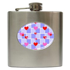 Love Hearts Valentine Decorative Hip Flask (6 Oz) by Dutashop