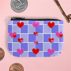 Love Hearts Valentine Decorative Mini Coin Purse by Dutashop