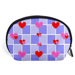 Love Hearts Valentine Decorative Accessory Pouch (large) by Dutashop