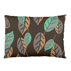 Leaf Brown Pillow Case by Dutashop