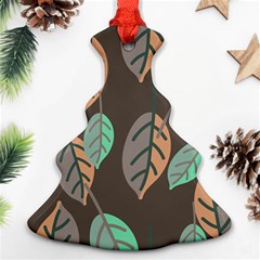 Leaf Brown Ornament (christmas Tree) 