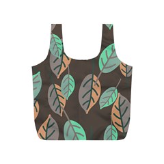 Leaf Brown Full Print Recycle Bag (s) by Dutashop