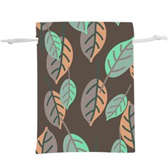 Leaf Brown  Lightweight Drawstring Pouch (xl) by Dutashop