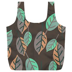 Leaf Brown Full Print Recycle Bag (xxl)