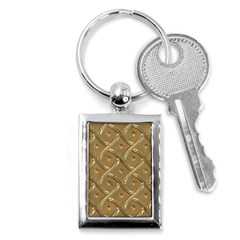 Gold Background Modern Key Chain (rectangle)