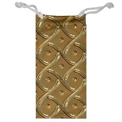 Gold Background Modern Jewelry Bag by Dutashop