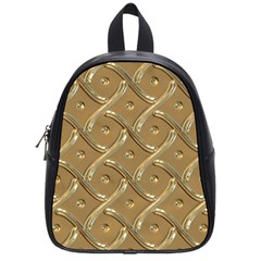 Gold Background Modern School Bag (small) by Dutashop