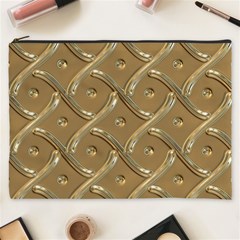 Gold Background Modern Cosmetic Bag (xxxl)