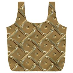 Gold Background Modern Full Print Recycle Bag (xxl)