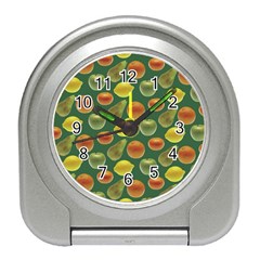 Background Fruits Several Travel Alarm Clock