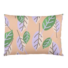 Leaf Pink Pillow Case (two Sides) by Dutashop