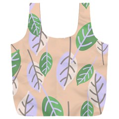 Leaf Pink Full Print Recycle Bag (xxl)