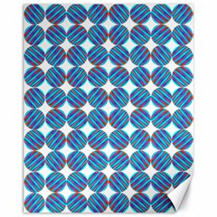 Geometric Dots Pattern Canvas 11  X 14 