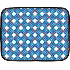 Geometric Dots Pattern Fleece Blanket (mini) by Dutashop