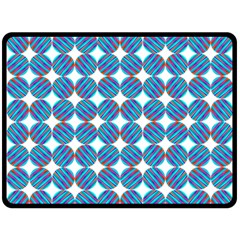 Geometric Dots Pattern Fleece Blanket (large)  by Dutashop