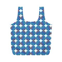 Geometric Dots Pattern Full Print Recycle Bag (m) by Dutashop