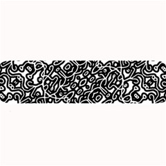 Interlace Black And White Pattern Large Bar Mats