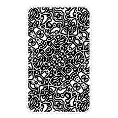 Interlace Black And White Pattern Memory Card Reader (rectangular) by dflcprintsclothing