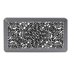 Interlace Black And White Pattern Memory Card Reader (mini) by dflcprintsclothing