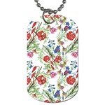 Summer flowers pattern Dog Tag (Two Sides) Front