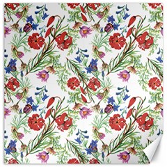 Summer flowers pattern Canvas 20  x 20 