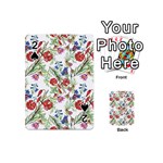 Summer flowers pattern Playing Cards 54 Designs (Mini) Front - Spade2