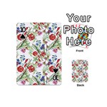 Summer flowers pattern Playing Cards 54 Designs (Mini) Front - Spade10