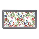 Summer flowers pattern Memory Card Reader (Mini) Front