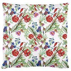 Summer flowers pattern Standard Flano Cushion Case (One Side)