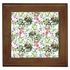 Green Flora Framed Tile by goljakoff