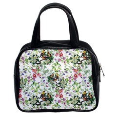 Green Flora Classic Handbag (two Sides) by goljakoff