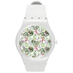 Green Flora Round Plastic Sport Watch (m) by goljakoff