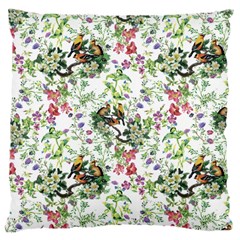 Green Flora Large Cushion Case (two Sides) by goljakoff