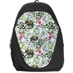 Green flora Backpack Bag Front