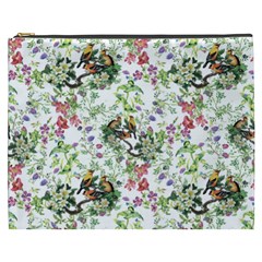 Green Flora Cosmetic Bag (xxxl) by goljakoff