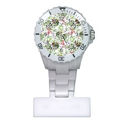 Green Flora Plastic Nurses Watch by goljakoff