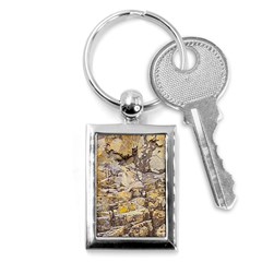 Rocky Texture Grunge Print Design Key Chain (rectangle) by dflcprintsclothing