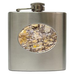 Rocky Texture Grunge Print Design Hip Flask (6 Oz) by dflcprintsclothing