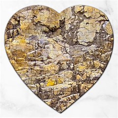 Rocky Texture Grunge Print Design Jigsaw Puzzle (heart) by dflcprintsclothing