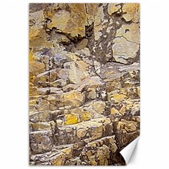 Rocky Texture Grunge Print Design Canvas 12  X 18  by dflcprintsclothing