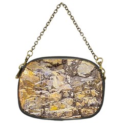 Rocky Texture Grunge Print Design Chain Purse (one Side)